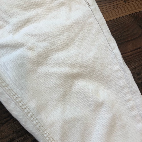 FREE PEOPLE cream textured denim size 26! - Picture 2 of 8